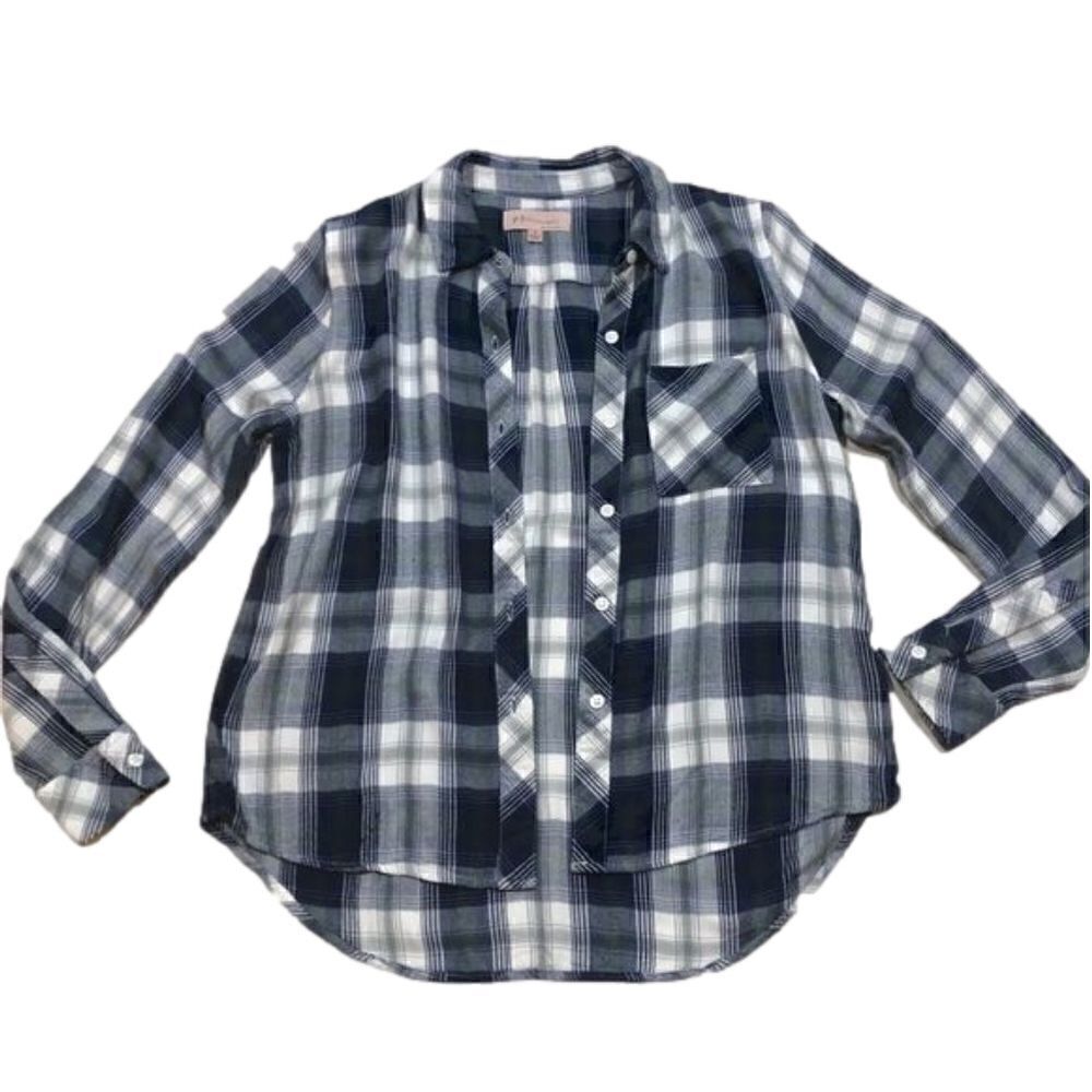 Plaid Button-up Shirt S - Picture 5 of 9